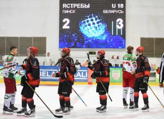 Победная раздевалка юниорской сборной Беларуси после победы в финале Кубка Цыплакова