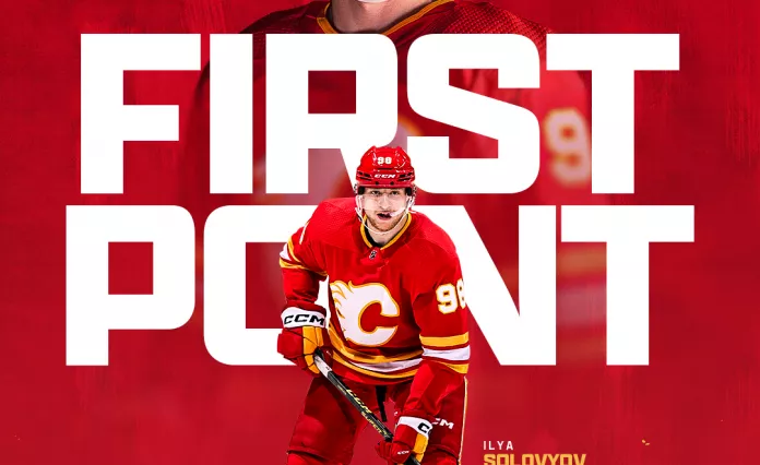 Илья Соловьёв набрал первое в карьере очко в НХЛ
