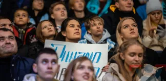 Видео: Невероятная поддержка «Минск-Арены» после первой победы минского «Динамо» в плей-офф
