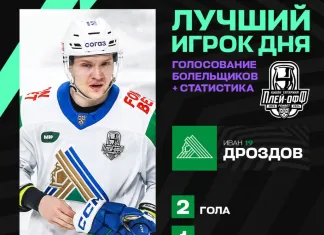 Белорусский форвард стал лучшим игроком дня в КХЛ за 6 марта