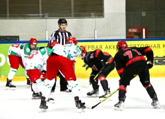Беларусь U18 в гостях крупно обыграла «Ястребов» и вышла вперед в полуфинальной серии плей-офф высшей лиги