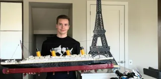Фото: Егор Шарангович построил корабль из LEGO