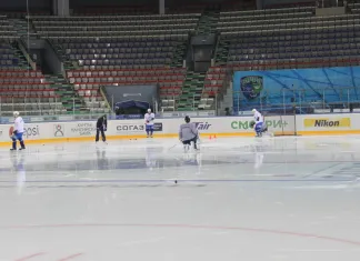 КХЛ: Минское «Динамо» провело утреннюю тренировку в Ханты-Мансийске
