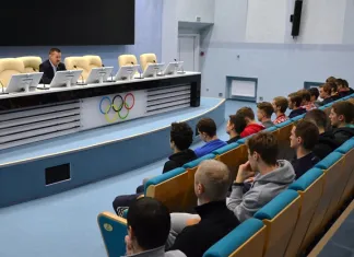 Молодежная (U20) сборная Беларуси встретилась с Председателем ФХРБ