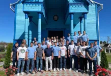 Хоккеисты «Бреста» посетили церковь Святого Луки в Домачево