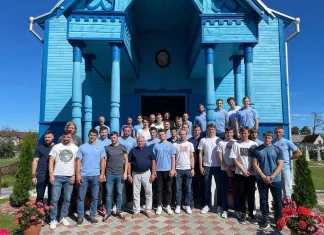 Хоккеисты «Бреста» посетили церковь Святого Луки в Домачево