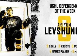 Артем Левшунов признан лучшим защитником недели USHL
