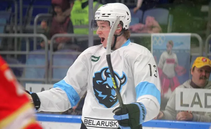 18-летний белорус признан лучшим новичком 11-й недели КХЛ