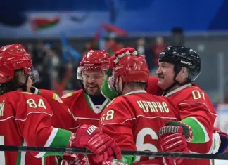 Хет-трик Николая Лукашенко помог команде Президента Беларуси обыграть хоккеистов Могилёвской области