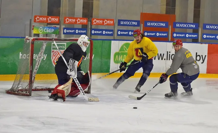 Хоккеисты «Лиды» провели последнюю в этом сезоне тренировку на льду