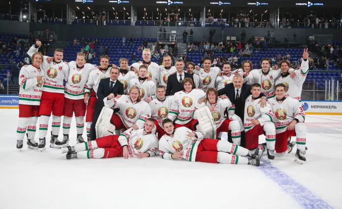 Сборная Беларуси U18 обыграла сборную России U18 в матче-открытии «Сибирь-Арены»