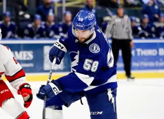 Илья Усов набрал два очка в матче против «Каролины» на турнире молодых звезд НХЛ
