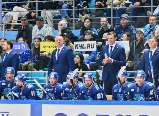 Два белорусских тренера посетили матч НХЛ в Стокгольме