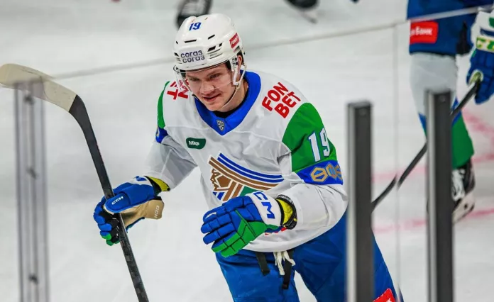 Белорусский форвард «Салавата Юлаева» набрал 100-й балл в КХЛ