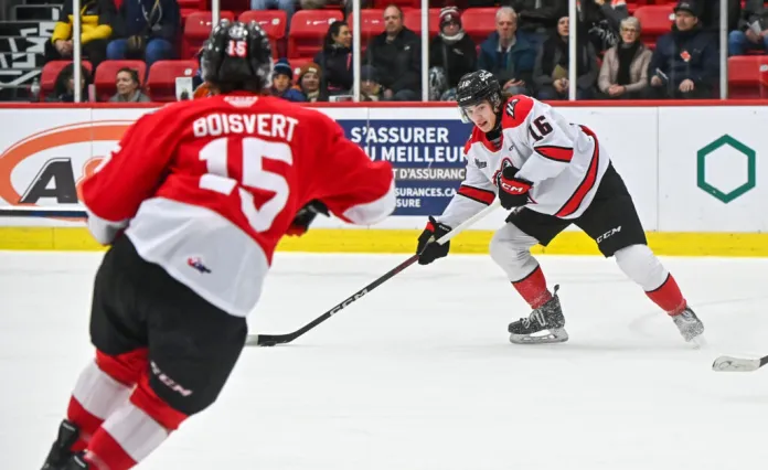 Андрей Лошко и Даниил Боурош набрали по 2 очка в поединке против лидера QMJHL