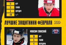 Белорусский защитник вошел в символическую сборную февраля в МХЛ