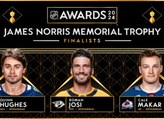 Стали известны три финалиста на приз лучшему защитнику сезона в НХЛ