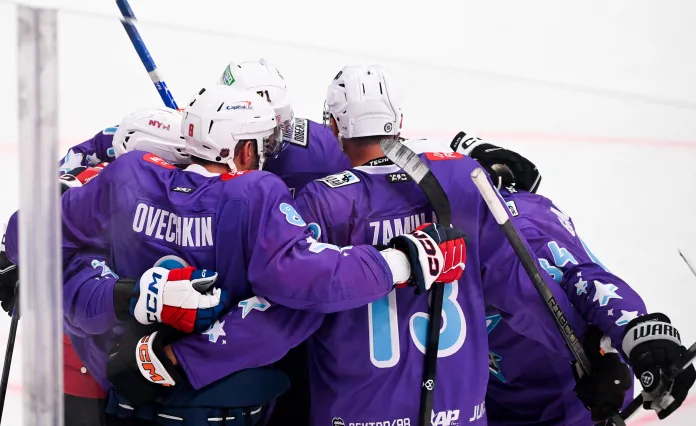 В «Матче года» российские звёзды НХЛ и КХЛ сыграли вничью