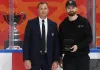КХЛ вручила Сорокину награду за достижение 60 «сухарей»