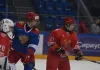 Сборная Беларуси (U16, красные) крупно уступила России на Кубке Сириуса – 0:10
