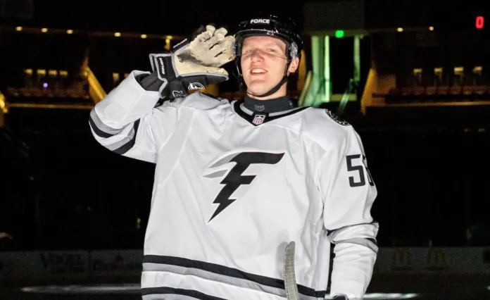 Арсений Марченко провёл очередной матч в составе «Фарго Форс» в USHL