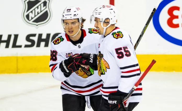 Артём Левшунов набрал два очка в победном матче «Чикаго» против «Детройта»