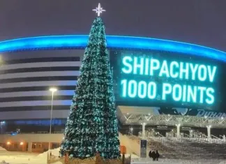 Минское «Динамо» увековечило рекорд Вадима Шипачева на фасаде арены