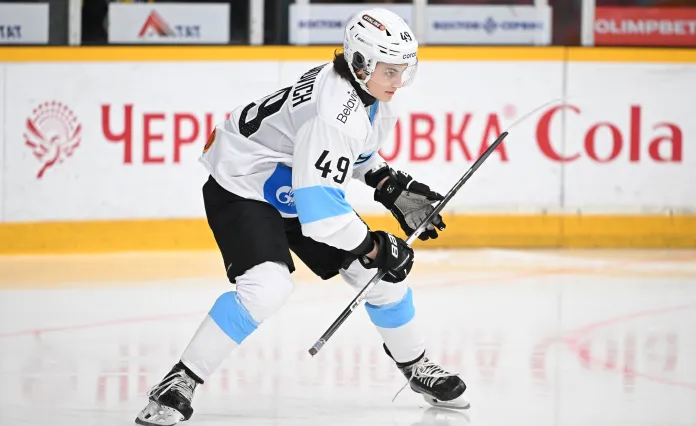 Молодой белорус Маманович не смог дебютировать В КХЛ в матче против «Северстали»