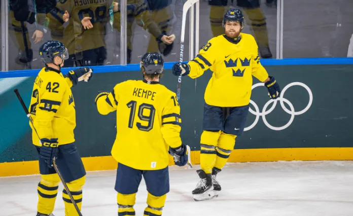 Сборная Швеции установила рекорд по числу бросков в матчах ОИ с участием игроков НХЛ