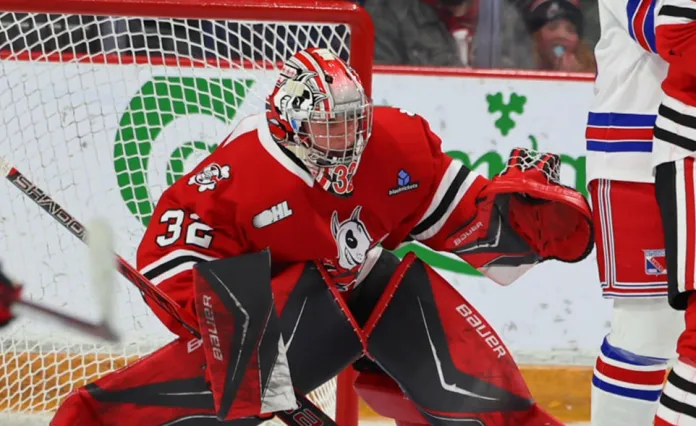 CHL. Пронин поучаствовал в разгромной победе «Норт-Бей», Ермоленко заменили после шести пропущенных шайб — статистика белорусов 16 февраля