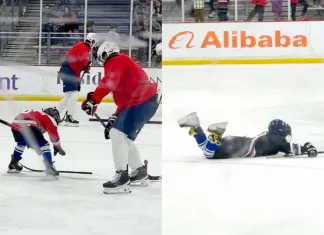 Протас и другие игроки «Вашингтона» наблюдали, как сыновья Овечкина повторяют культовые празднования отца