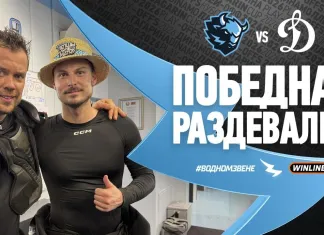 Видео: Победная раздевалка минского «Динамо» после первого матча с «Динамо-Московой» 