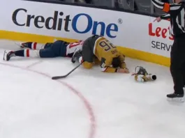 Алексей Протас получил травму верхней части тела и не доиграл матч с «Вегасом»