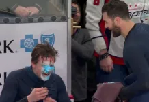 Первый гол, брат, Овечкин и пена для бритья в лицо от Уилсона. Послематчевое интервью Ильи Протаса