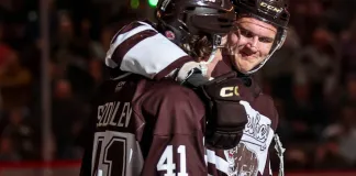 АХЛ. 1/16 финала. Илья Протас отметился голевой передачей в победном матче «Херши» против «Бриджпорта»