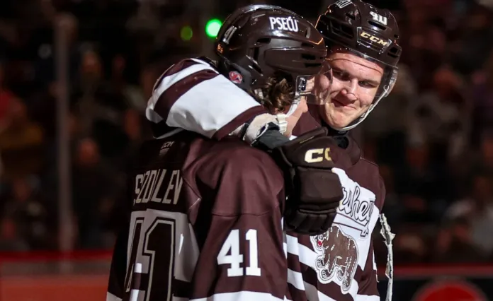 АХЛ. 1/16 финала. Илья Протас отметился голевой передачей в победном матче «Херши» против «Бриджпорта»