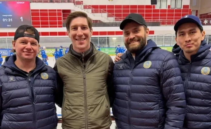 Защитник минского «Динамо» поддержал сборную Казахстана на сборах в Минске перед чемпионатом мира