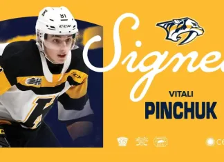 «Нэшвилл» официально объявил о подписании контракта с Виталием Пинчуком