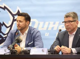 «Будем побеждать и проигрывать вместе»: полная пресс-конференция Каркоцкого и Брылина перед новым сезоном минского «Динамо» в КХЛ