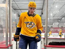 Видео: Виталий Пинчук подрался и набрал третье очко за «Нэшвилл» на Prospect Showcase