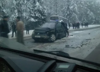В аварии с участием автобуса новополоцкого «Химика» никто не пострадал
