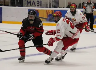 Контрольный матч: Сборная Беларуси (U-18) отгрузила пять шайб Канаде, однако уступила в овертайме