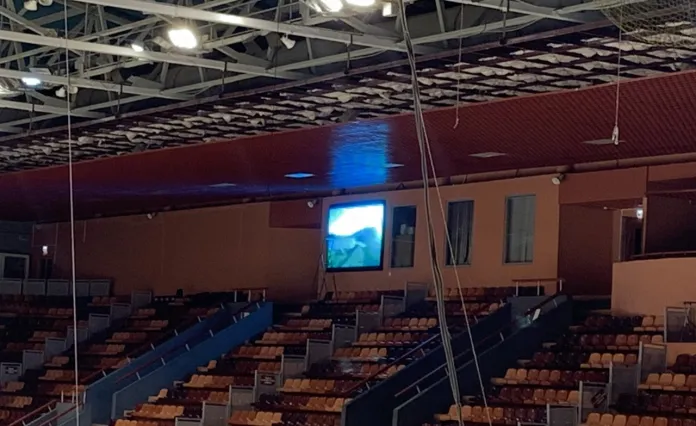 На домашней арене «Могилева» установили три новых светодиодных экрана