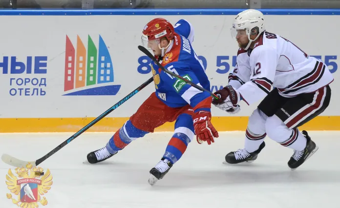 Белорусский нападающий помог олимпийской сборной России обыграть Словакию
