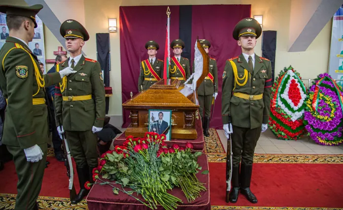 В Минске прошла церемония прощания с Владимиром Цыплаковым