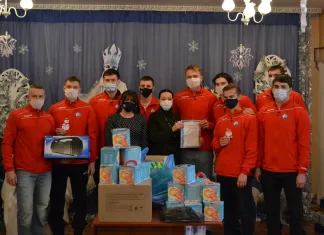 Хоккеисты «Металлурга» посетили «Жлобинский социально-педагогический центр»