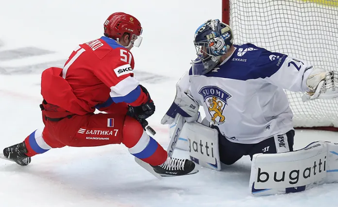 Сборная России обыграла Финляндию на старте Шведских хоккейных игр