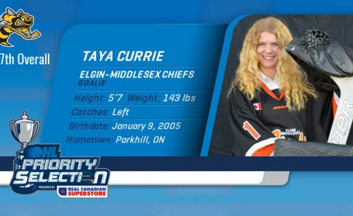 На драфте Хоккейной лиги Онтарио впервые выбрали девушку