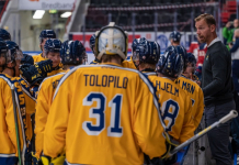 Никита Толопило провёл очередную игру в чемпионате Швеции